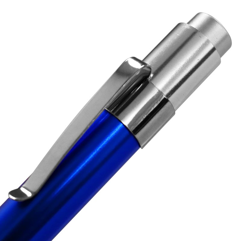 2pc Blue, RE-GEN Aluminium Re-Usable LED Doctors Nurses Pen Light