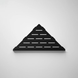 Modern 10 Inch Black Stainless Steel Recessed Storage Corner Shelf No Drilling Needed for Bathroom Use Ships From USAColor: Black