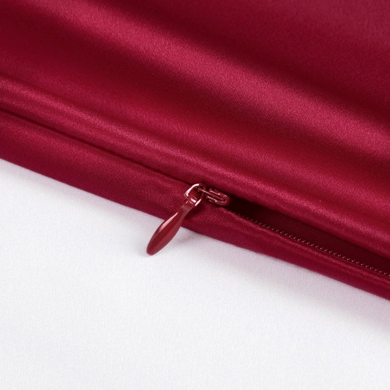 PiccoCasa Silk Pillowcase 19 Momme Silk Pillowcase with Zip Cushion