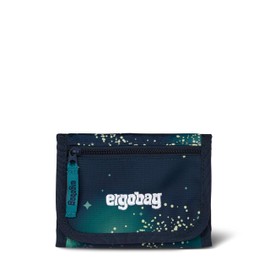 ergobag Neck Pouch, Mini Wallet with Change Compartment, Viewing Window for Girls and Boys, Space Bear - Dark Blue
