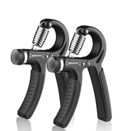 Grip Strengthener, 5-60kg Adjustable Hand Gripper, Forearm Grip Hand Trainer, Hand Squeezer Finger Exerciser For Men Women Musicians, Wrist Gripper, Muscle Building and Injury Recover(2 Packs)