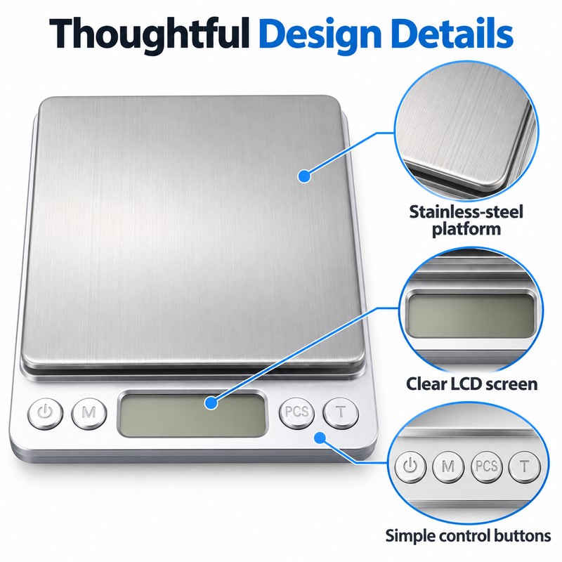 Digital Pocket Scale for Everyday Weighing – 3000g Capacity with