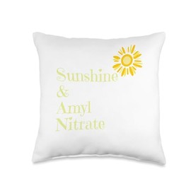 Fun Graphic-Sunshine & Amyl Nitrate Throw Pillow