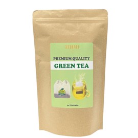 CENVEL® Premium Quality Green Tea, 50 Teabags | High in Antioxidants | Great Clean Taste | 100% Natural | Vegan Friendly | Eco-Friendly Packaging