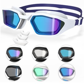 Whale Swimming Goggles,GE Nano MAX Anti-Fog Swim Goggles adult, Comfortable UV Protaction gogles for men women and youth