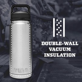 YETI Rambler 26 oz Bottle, Vacuum Insulated, Stainless Steel with Chug Cap, Nordic Purple
