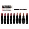 Set 9 Labial Mate Bissu + 9 Delineadores de labios