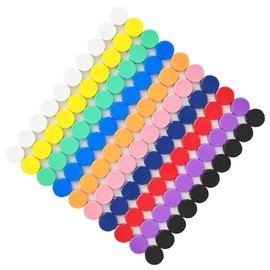 ZDZBLX Fridge Magnets, 100 Pack Magnets for Whiteboards, Strong Magnet, Colorful Mini Small Magnets, Round Cute Magnets for Crafts, Magnetic Whiteboard, Kitchen, Office, School (10 Colors Assorted)