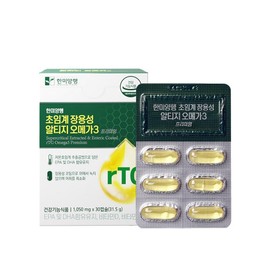 Hanmi Corporation Supercritical enteric-coated Altige Omega 3 1,050mg x 60 capsules, improving memory, blood circulation, eye health, 60 capsules / 초임계 장용성 알티지 오메가3 1,050mg x 60캡슐 기억력 혈행 개선 눈건강 60캡슐