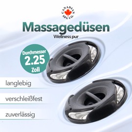 CANADIAN SPA CO. Hurricane Rotating Nozzle Massage Nozzle Pool Diameter 57 mm Pool Accessories