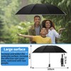 Windproof Travel Umbrella, Automatic Folding Umbrella - Compact, 10 Ribs,