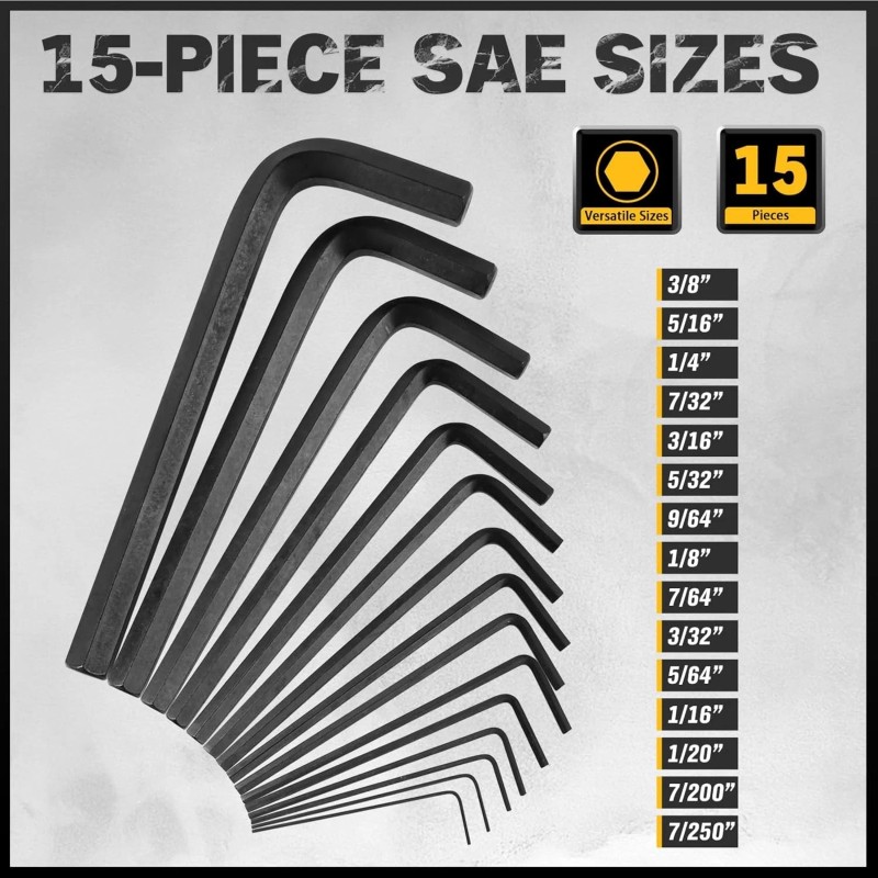ELEAD 31-Piece Hex Key Set - Allen Wrench Set, SAE