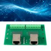 RJ45 Ethernet Connector Breakout Board Dual Network Port Input Screw