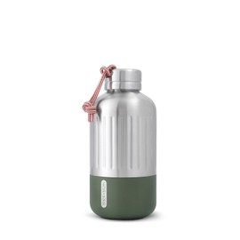 BLACK + BLUM Explorer Insulated Flask, Olive, 650 ml, Thermal Drinking Bottle Keeps Cold for 24 Hours and Hot for 12 Hours, 100% Leak-Proof, Paracord Carry Strap, BPA-Free, Extremely Robust Thermos