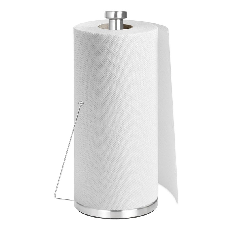 Kitchen Roll Holder, Silver Kitchen Roll Holder Standing with Clamping