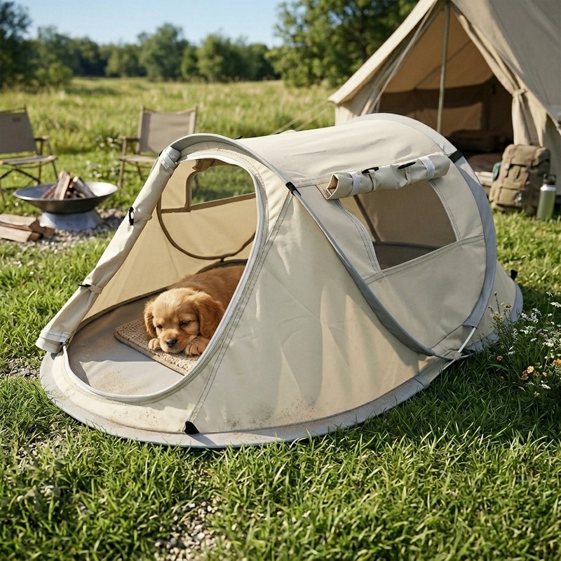 Portable Pop Up Dog Tent for Outdoor Rest – Foldable