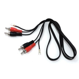 DRUT 1.2m RCA to RCA Twin Phono Audio Cable With Earth Lead for Turntable Mixer 4ft