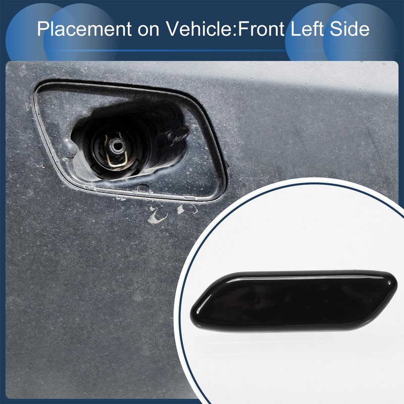 INFINAUTO Front Left Side Bumper Headlight Washer Nozzle Cover Cap
