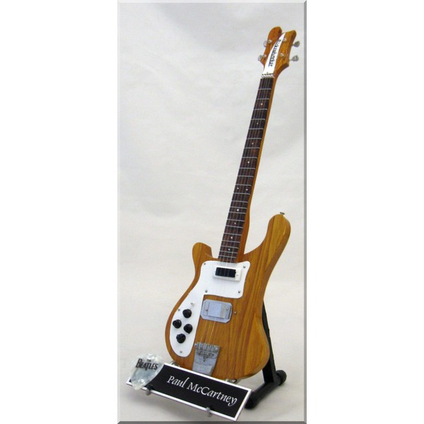 PAUL McCARTNEY Miniature Bass Rickenbacker 2 w/Guitar Pick