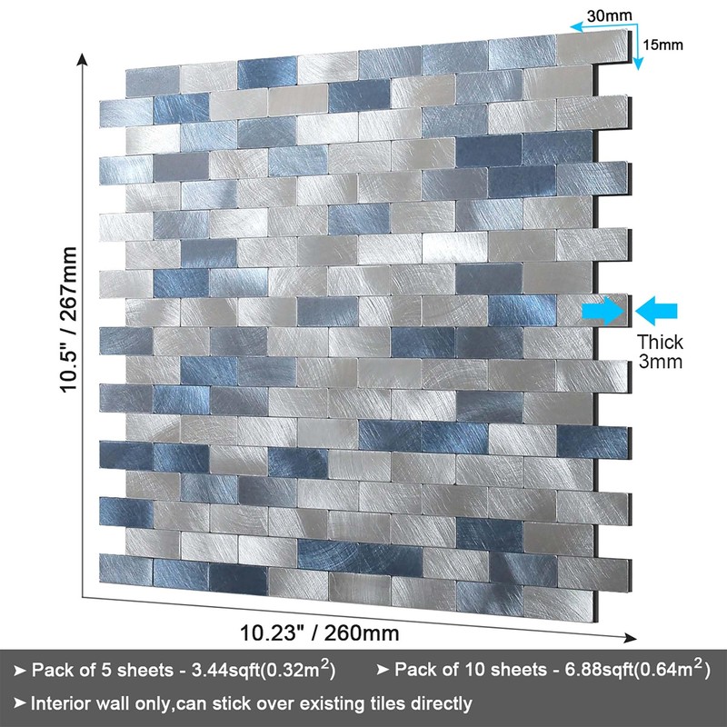 BeNice Peel and Stick Backsplash Kitchen Backsplash Tiles Peel and