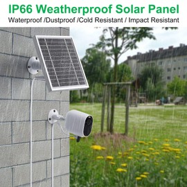 UYODM 3 Pack Solar Panel for Arlo Essential Spotlight | Weather Resistant, 16.5Ft Outdoor Power Charging Cable, Adjustable Mount | Not for Arlo HD Pro Pro2 Pro3 - Silver