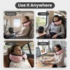 ZEOPRIX Memory Foam Wrap Around Travel Neck Pillow for Airplane,