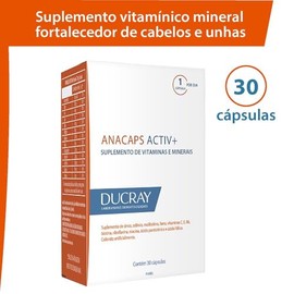 Ducray Anacaps Activ+, 30 ct