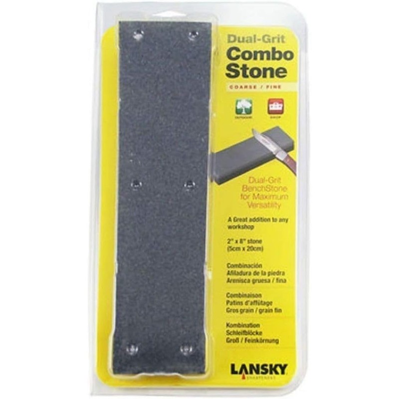 Lansky Sharpeners Fine/Coarse Combo Stone - Grey, 8 Inch