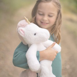 World's Softest Plush Unity Unicorn, Off White, Lushee, Large, 16" Stuffed Animal for Baby, Toddler, Kids, Adults - Soft, Huggable Unicorn- Adorable Toy Made from Kid-Friendly, Quality Materials