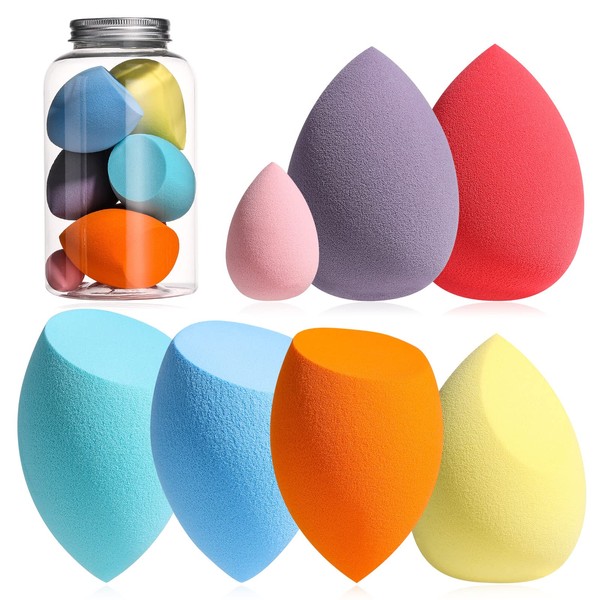 BS-MALL Makeup Sponge Set for Liquids, Cream and Powder, Colorful Makeup Sponges (Colorful)