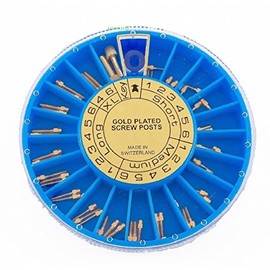 Ledona Gold Plated Screw Posts Complete Kit - 60 Posts + 1 Hollow & 1 Cross Key