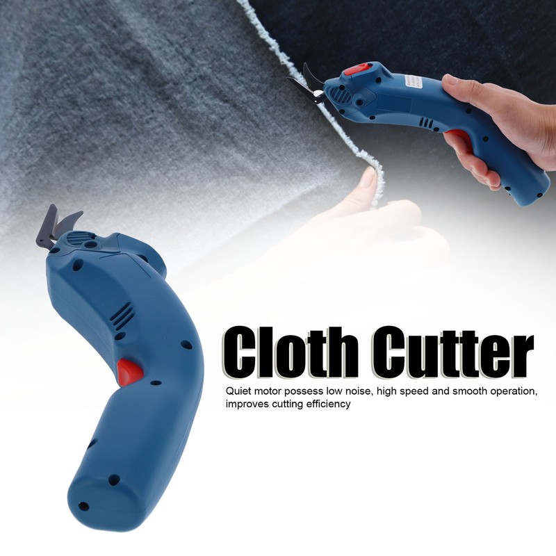 Electric Fabric Shears Scissors Portable Cloth Cutter Tailoring Trimming Tool