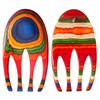 Totally Bamboo Baltique Marrakesh Collection Salad Hands Serving Utensil Set,