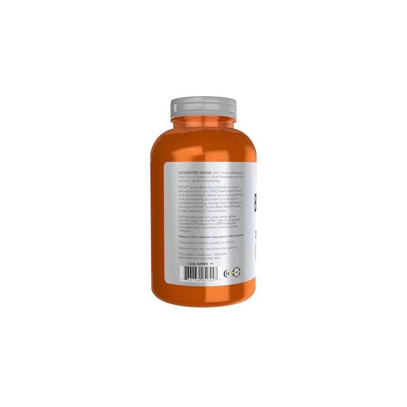 NOW Sports Beet Root Powder, 12-Ounce