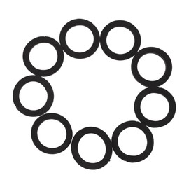 Kisangel 50pcs Rubber Weight Washers for Dumbbells and Barbells Fitness Equipment Nut Rings Secure Spinlock Collars for Weightlifting Accessories Compatibility for Gym Use