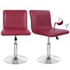 Deisy Dee Waterproof Bar Stool Chair Covers, PU Leather Barstools