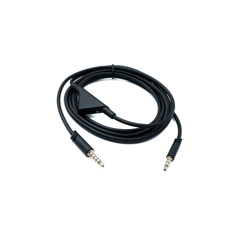 System-S Audio Jack Cable 2m 3.5mm TRRS Male to TRS
