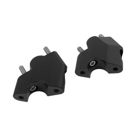 Worldmotop Motorcycle Handlebar Risers Clamp CNC Handle Bar Mount Clamps Black Riser Inserts Replacement for Ducati Desert X 2022 2023 (black)