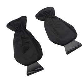 YULIAO Pack of 2 Ice Scraper with Glove, Car Windscreen Ice Scraper, Snow Shovel, Car Windscreen Snow Scraper, Ice Scraper with Waterproof Glove, for Car Windscreens and Windows