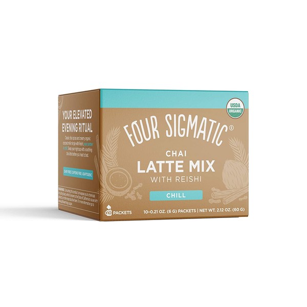 Four Sigmatic Chai Latte, Organic Instant Chai Latte with Turkey