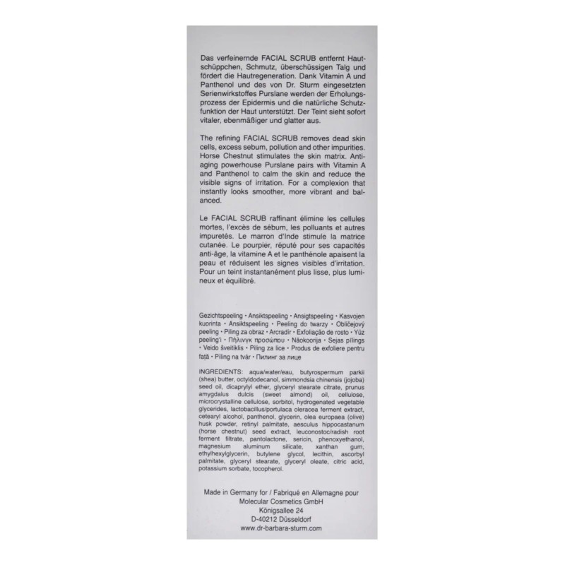 Exfoliante Facial Dr. Barbara Sturm, 100 Ml, Unisex