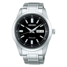 Seiko Selection Men's Mechanical Calendar (Date and Week) Functional Model, Dial: Black/Case: Silver, 1 piece, Calendar (Date/Day) function model