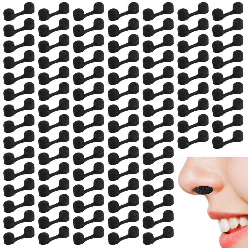 Dimeho 100 Pieces Nose Plug Filter Disposable Nose Dust Filters