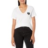 A | X ARMANI EXCHANGE Women's Collegiate Capsule V Neck
