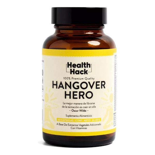 health hack Alivio Para La  Resaca Health Hack  Hangover Hero 60 Caps