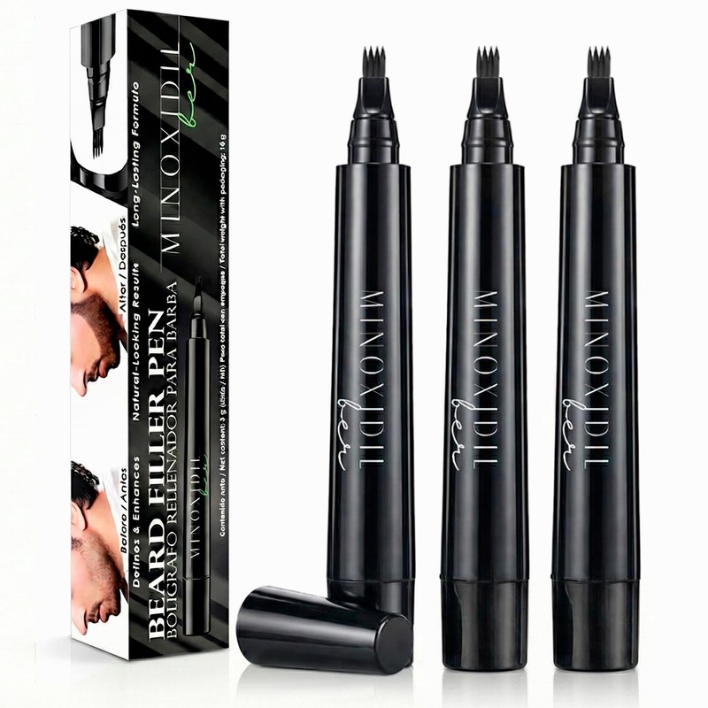 MINOXIDILBER Set de 3 Piezas, Boligrafo para rellenar huecos en
