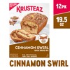 Krusteaz Cinnamon Swirl Quick Bread Mix, Includes Cinnamon Topping, 19.5