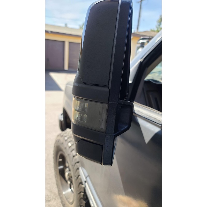 HECASA Tow Mirror Caps Covers Compatible with 1988-2019 Chevy Silverado