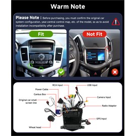 【HiFi 16EQ】 2G+64G Android Car Radio for Chevy Cruze J300 2008-2012, Podofo 9.7inch Vertical 1080P HD IPS Touch Screen Bluetooth Car Stereo with GPS WiFi FM RCA USB+Backup Camera+Mic SWC Mirror Link