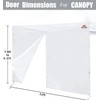 Door for 12x12 Canopy Frame One Central Zipper Design for